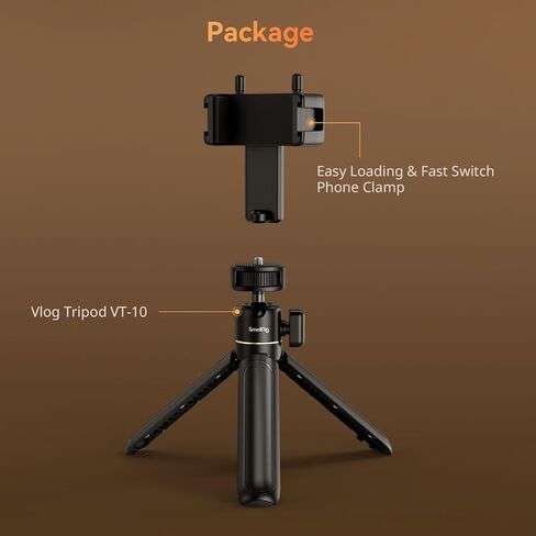 SMALLRIG Mini Tripod for Camera, Small Vlogging Travel Tripod 360° Ball Head, Desk Tripod Stand for Webcam, Handheld Tripod for Canon g7x, for Sony Zv1 and Phone in Saudi Arabia