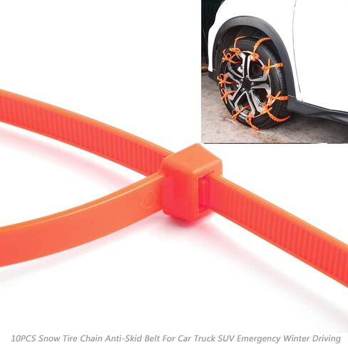 Topteng Tire Snow Chains, 20PCS Snow Tire Chain Anti-Skid Belt for Car Truck SUV Emergency Winter Driving in Saudi Arabia