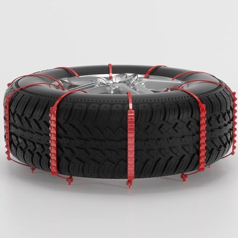Topteng Tire Snow Chains, 20PCS Snow Tire Chain Anti-Skid Belt for Car Truck SUV Emergency Winter Driving in Saudi Arabia