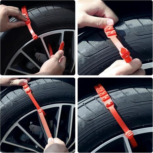Topteng Tire Snow Chains, 20PCS Snow Tire Chain Anti-Skid Belt for Car Truck SUV Emergency Winter Driving in Saudi Arabia