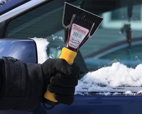 Emsco Group 1702-1AZ Bigfoot 9 "مكشطة ثلج مزدوجة الرأس - حجم صندوق قفازات السيارة - بولي إيثيلين، متنوع in Kuwait