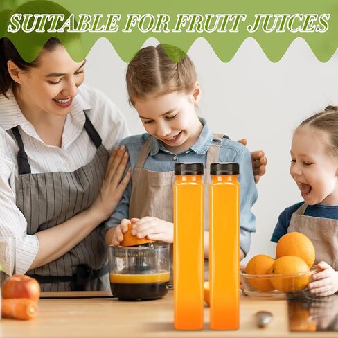Tanlade 50 Pack Plastic Juice Bottles 12 oz Empty Clear Beverage Bottle with Tamper Evident Caps Reusable Containers Portable Water Bottle Bulk for Juicing Drinking Milkshake Smoothie Homemade Drinks in Saudi Arabia