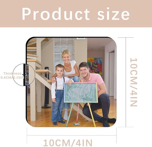 18 PCS Sublimation Coasters Blanks Bulk, 4x4 Inch Round Blank Cup Mat Rubber for Sublimation Transfer Heat Press Printing DIY Crafts in Saudi Arabia