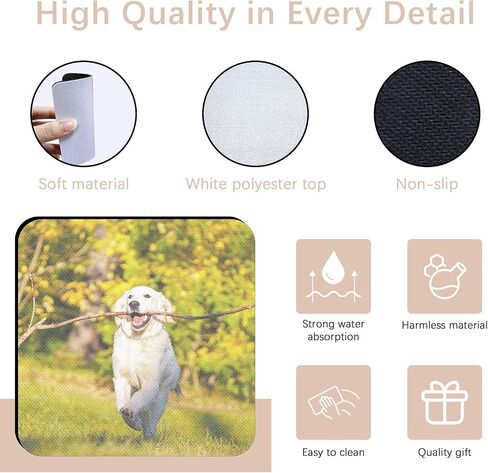 18 PCS Sublimation Coasters Blanks Bulk, 4x4 Inch Round Blank Cup Mat Rubber for Sublimation Transfer Heat Press Printing DIY Crafts in Saudi Arabia