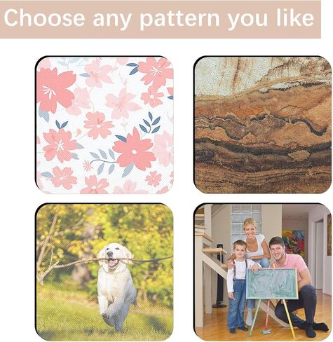 18 PCS Sublimation Coasters Blanks Bulk, 4x4 Inch Round Blank Cup Mat Rubber for Sublimation Transfer Heat Press Printing DIY Crafts in Saudi Arabia