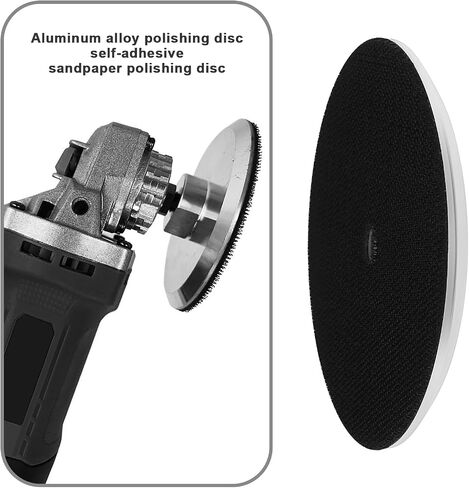 LT Easiyl 1PC 4inch/100mm Aluminum Backer Pad Diamond Polishing Pads Hook and Loop Backing Pad 5/18-11 Thread for Sanding Discs Nylon Backed Grinding Discs in Saudi Arabia