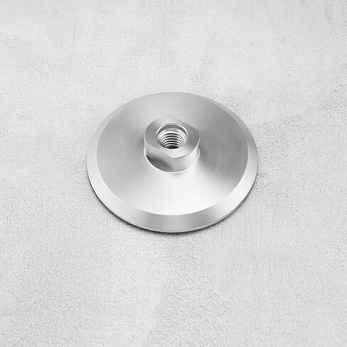 LT Easiyl 1PC 4inch/100mm Aluminum Backer Pad Diamond Polishing Pads Hook and Loop Backing Pad 5/18-11 Thread for Sanding Discs Nylon Backed Grinding Discs in Saudi Arabia