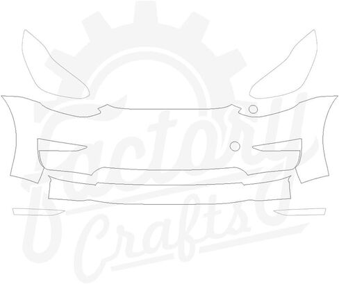 Factory Craft Tesla Model 3 طبقة حماية الطلاء الواقية حمالة صدر شفافة PPF مصد + مجموعة أضواء مقطوعة رقميًا متوافقة مع Tesla Model 3 2017-2023 in Kuwait