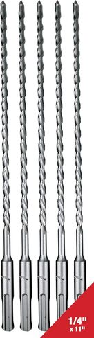 Makita 5 Pack - SDS-Plus 1/4" Drill Bits for SDS+ Rotary Hammers - 8.5" Deep Drilling Into Concrete & Masonry in Saudi Arabia
