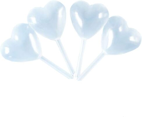 100 قطعة 4 مل على شكل قلب قطارة بلاستيكية للاستعمال مرة واحدة، ماصات قطارة نقل الزيوت العطرية السائلة، ماصات نقل ضغط بلاستيكية للكب كيك، مصاصات الآيس كريم in Kuwait