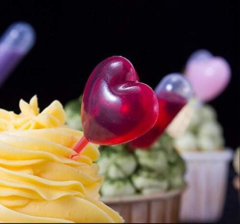 100 قطعة 4 مل على شكل قلب قطارة بلاستيكية للاستعمال مرة واحدة، ماصات قطارة نقل الزيوت العطرية السائلة، ماصات نقل ضغط بلاستيكية للكب كيك، مصاصات الآيس كريم in Kuwait