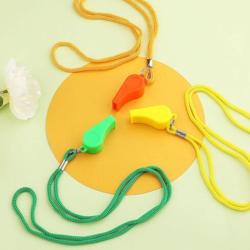 KINBOM 3pcs Plastic Whistles with Lanyard, Loud Sound Sport Whistle in Training Survival Emergency Sports for Referee Coach Teacher Dog Training in Saudi Arabia