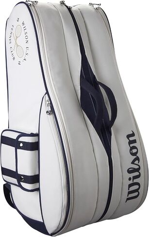 WILSON 1914 Heritage Tennis Racket Bags - Cream/Dark Navy in Saudi Arabia