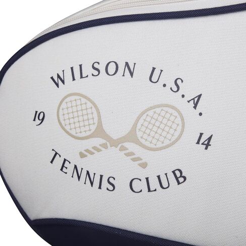 WILSON 1914 Heritage Tennis Racket Bags - Cream/Dark Navy in Saudi Arabia