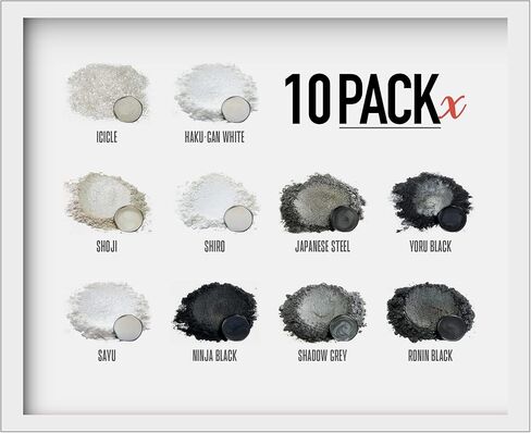 Eye Candy Pearls Pigments Blue Mica Pigment Powder Set X - for Epoxy Resin Art Woodworking Cosmetic Grade Bath Bombs Variety Pack 50g Non-Toxic Skin Safe in Saudi Arabia