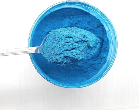 COLOR VIBES - Pearl Mica Powder Pigment Dye - 500 Grams (1.1 lbs) - Best Bulk Price for Fine Arts, Crafting, Painting, Bath Bomb Soap Candle Slime Jewelry Making, Epoxy Resin, Woodworking (Blue BL07) in Saudi Arabia
