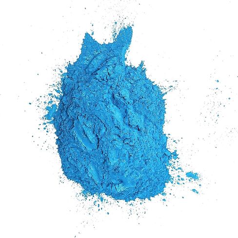 COLOR VIBES - Pearl Mica Powder Pigment Dye - 500 Grams (1.1 lbs) - Best Bulk Price for Fine Arts, Crafting, Painting, Bath Bomb Soap Candle Slime Jewelry Making, Epoxy Resin, Woodworking (Blue BL07) in Saudi Arabia