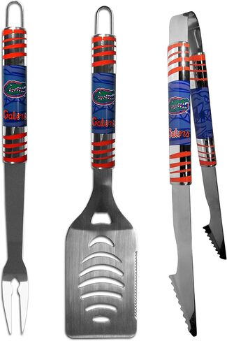 Siskiyou Sports NCAA Florida Gators Unisex 3 pc BBQ Set and Bottle Opener, Team Colors, One Size in Saudi Arabia