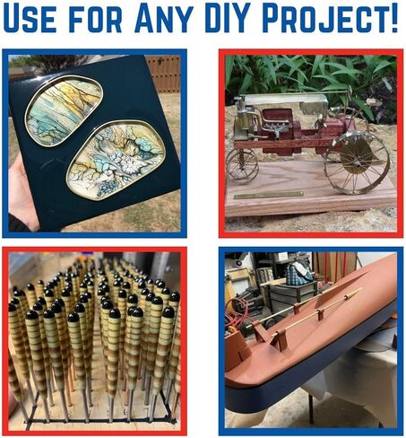 K & S Precision Metals K&S 3954 Round Brass Rods, 2.5mm OD x 1 Meter Long, 5 Rods, Made in USA in Kuwait