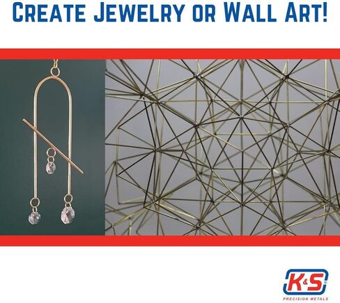 K & S Precision Metals K&S 3954 Round Brass Rods, 2.5mm OD x 1 Meter Long, 5 Rods, Made in USA in Kuwait