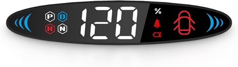 AZIJYV Tesla T6 Heads Up Display عداد سرعة رقمي صغير مع شاشة LCD لطراز 2019-2022 3 وطراز Y، طراز Tesla y Hud سرعة عرض عداد السرعة، والعتاد، والكهرباء in Kuwait