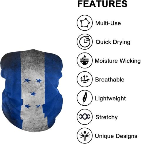 2Pcs Face Scarf Magic Tube Bandanas Headwear Neck Gaiter Balaclava in Kuwait