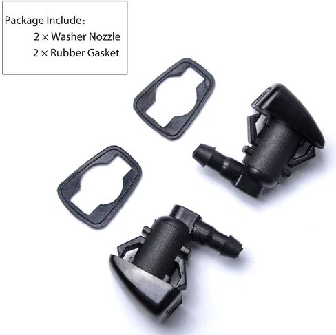 Front Windshield Washer Nozzle Wiper Spray Kit Compatible with 2008-2011 Ford Focus 2007-2011 Edge 2007-2010 Lincoln MKX Base Premium Sport OEM 8S4Z17603AA 7T4Z-17603-A (pack of 2) in Saudi Arabia