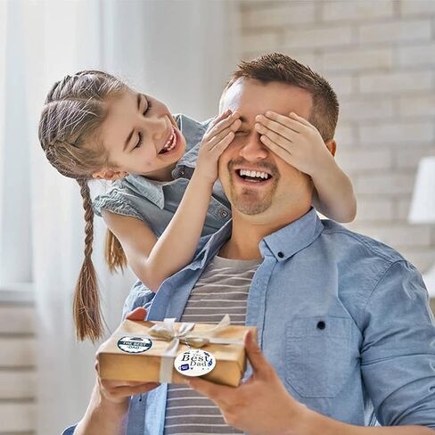 Father's Day Gift Tags,60 Pcs Happy Father's Day Hanging Paper Tags with String Dad Labels for Gift Wrapping Supplies in Saudi Arabia
