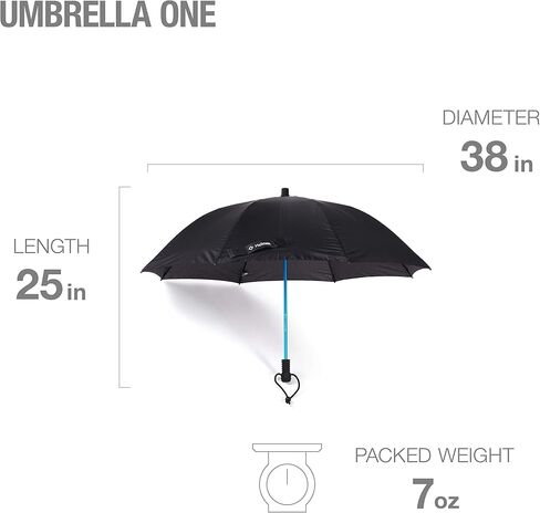 Helinox Umbrella One Lightweight Trekking Umbrella, Black in Saudi Arabia