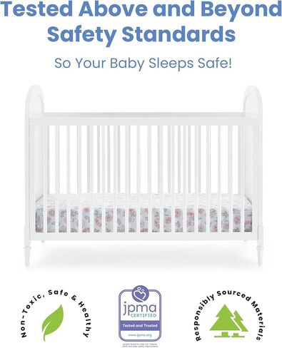 Delta Children Madeline 4-in-1 Convertible Crib - Includes Conversion Rails, Bianca White in Saudi Arabia
