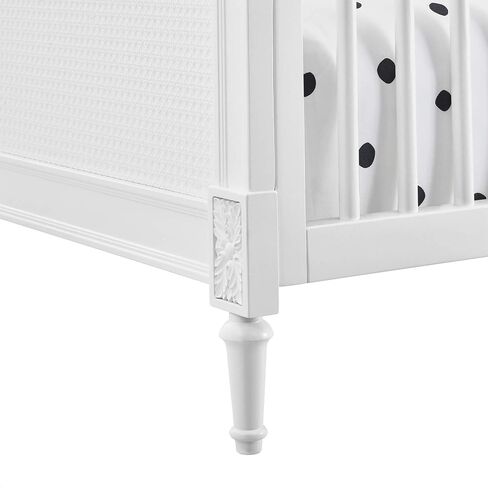 Delta Children Madeline 4-in-1 Convertible Crib - Includes Conversion Rails, Bianca White in Saudi Arabia