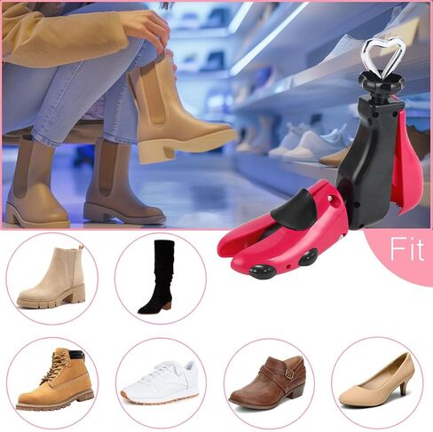 حذاء ساتوكو التمهيدي للنساء، موسع شجرة الأحذية للرجال، عرض وطول ممتد، حذاء طويل قابل للتعديل للجنسين، حذاء جلدي عريض للأقدام العريضة، (قطعة واحدة، مقاس النساء 6-11، الرجال 5-9.5) in Kuwait