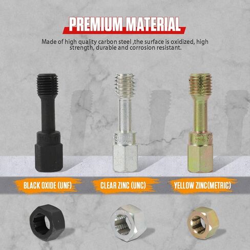 مجموعة مطارد الخيوط 49 قطعة من LINXINO، مجموعة أدوات إصلاح الخيوط مع 22 صنبورًا و24 قالبًا و3 ملفات خيط، UNC UNF ومجموعة أدوات تنظيف الخيوط المترية الرئيسية in Kuwait