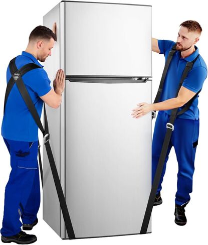 أشرطة متحركة Ytonet، نظام رفع وتحريك لشخصين مع وسادات إسفنجية سميكة، أشرطة رفع لنقل الأثاث والأجهزة والمراتب والأشياء الثقيلة حتى 800 رطل، تصميم من قطعة واحدة، أسود in Kuwait