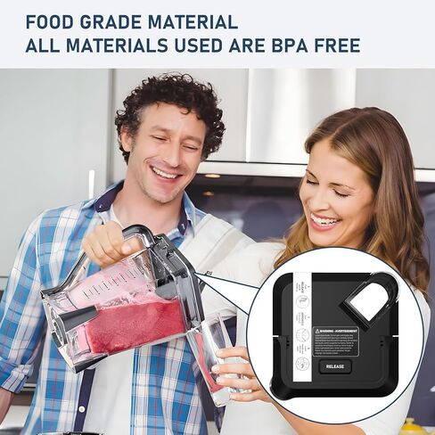 Blender 72 oz XL Pitcher Locking Lid for Ninja Pitcher, Blender Lid Replacement Part (NEW Model), Newer Square Jar Top Cover Replace Fits Pitcher BL610 BL642 BL682 BN701 BN751 BN700 BN801 in Kuwait