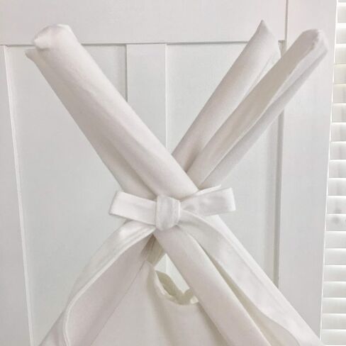 Domestic Objects | Play Tent Bed Canopy | Teepee for Mattress | 100% Cotton Canvas | Premium Quality (Twin/Single No Door) (White) in Saudi Arabia