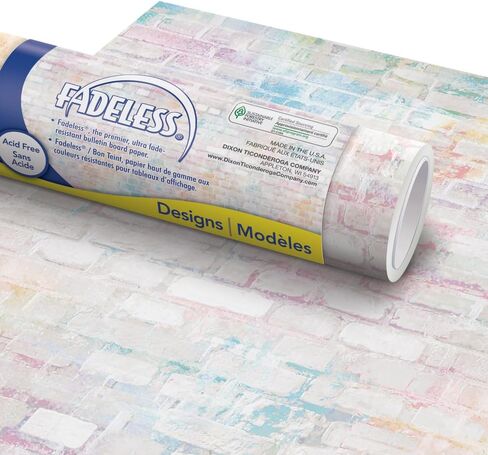 Fadeless Bulletin Board Paper, Fade-Resistant Paper for Classroom Decor, 48" x 12', Graffiti Wall, 1 Roll in Saudi Arabia