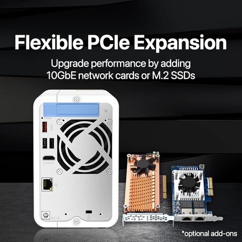 QNAP TS-262-4G-24ST-US 2 Bay Multimedia Desktop NAS مع سعة تخزين 4 تيرابايت، حزمة RAID 1 Seagate IronWolf HDD التي تم تكوينها مسبقًا in Kuwait