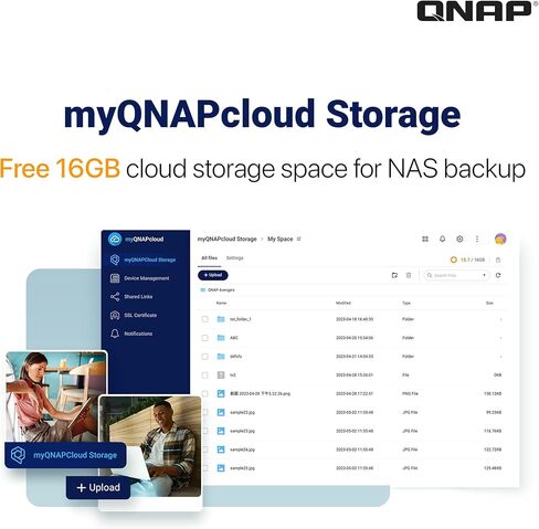 QNAP TS-262-4G-24ST-US 2 Bay Multimedia Desktop NAS مع سعة تخزين 4 تيرابايت، حزمة RAID 1 Seagate IronWolf HDD التي تم تكوينها مسبقًا in Kuwait