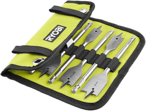 RYOBI 10 PC. Wood Spade Bit Set with Carry Case in Saudi Arabia