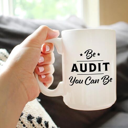 Be Audit You Can Be - Funny Accounting Coffee Mug Gift for Accountants - Large 15oz White Ceramic Mug in Saudi Arabia