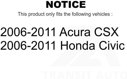 Front Suspension Strut Shock Mounting Pair For 2006-2011 Honda Civic Acura CSX K73-100144 in Saudi Arabia