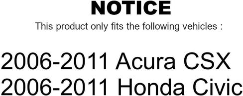 Front Suspension Strut Shock Mounting Pair For 2006-2011 Honda Civic Acura CSX K73-100144 in Saudi Arabia