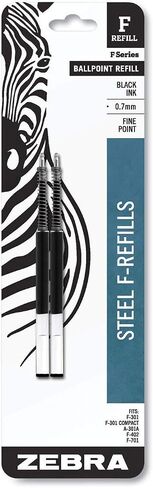 Refill for F301, F301 Ultra, F402, 301A, Spiral Ballpoint, Fine, Black, 2/Pack-6 Pack in Saudi Arabia