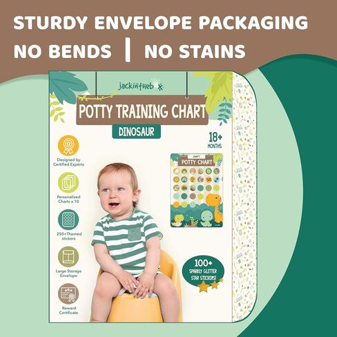 Potty Training Chart for Kids | Great for Toddlers Boys & Girls | Potty Training Rewards with Glitter Stars | Potty Sticker Chart | Potty Chart for Toddlers Boys and Girls | Unicorn Theme Potty Chart… in Saudi Arabia