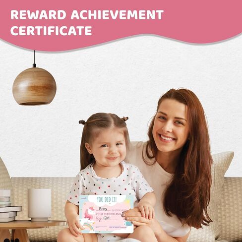 Potty Training Chart for Kids | Great for Toddlers Boys & Girls | Potty Training Rewards with Glitter Stars | Potty Sticker Chart | Potty Chart for Toddlers Boys and Girls | Unicorn Theme Potty Chart… in Saudi Arabia