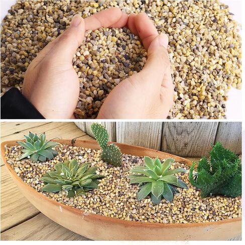 WHANLEY L&Q 2.8 رطل رمل سيليكا طبيعي (3 ~ 5 مم) رمل خشن، صخور عصارية، صخور نباتية، حصى حوض السمك، الحصى، حصى البازلاء، حبيبات البستنة، أحجار زخرفية، رمل لحفر النار، المواقد، الصخور in Kuwait