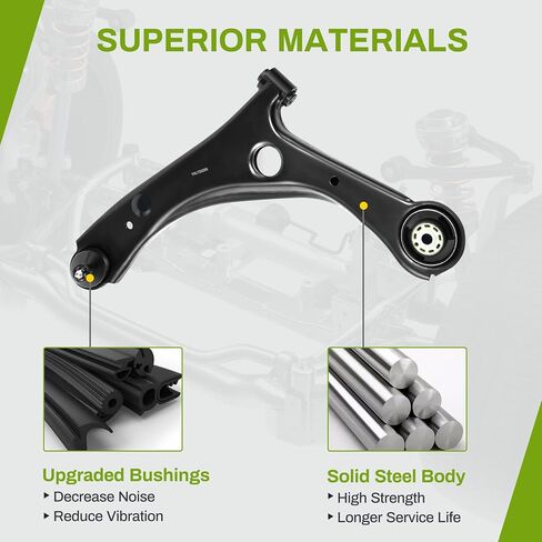 AUTOSAVER88 Front Lower Control Arm Compatible with 2001-2007 Chrysler Town and Country, 2001-2003 Voyager, 2001-2007 Dodge Caravan in Saudi Arabia