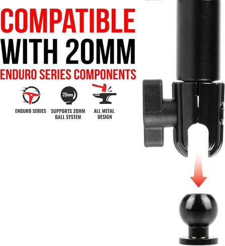 Tackform 20mm Aluminum Ball with 1/4"-20 (6mm) Thru Hole Enduro Series - NOT Compatible with 1" / 25mm / B Sized Ball in Saudi Arabia