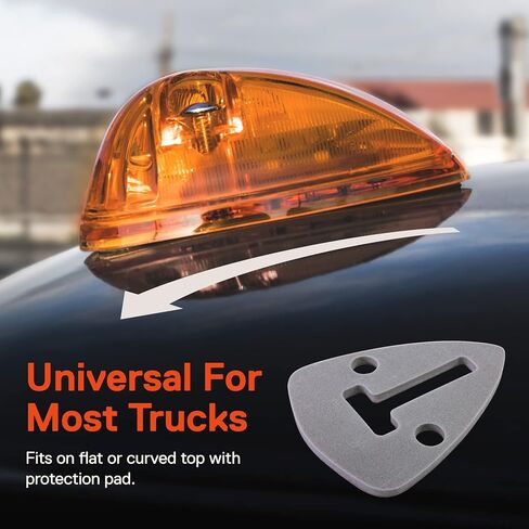 TRUE MODS Amber Teardrop Cab Marker Light Kit [DOT FMVSS 108] [SAE P2] [Universal Fit] [Reflector Lens] [94-98 Dodge Ram Direct Replacement] Lamp for Ford Van Super Duty F150 F250 F350 Chevy Truck in Saudi Arabia